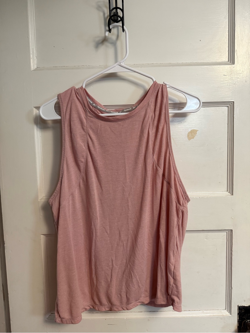 Reebok Pink Tank Top W/Opening On Back Size Xl #Fitness #Gymwear